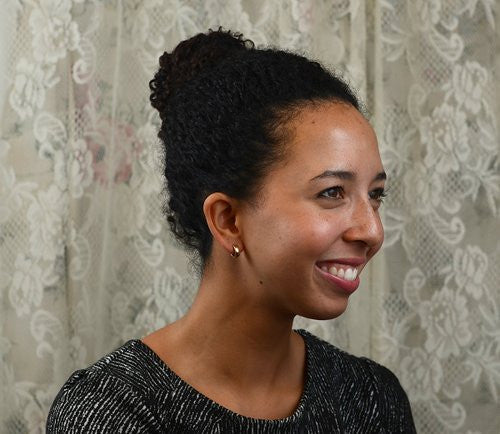 Single 14k Yellow Gold Hinged Huggie Hoop Earring (5mm), 1/2 inch (13mm) - LooptyHoops