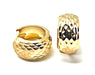 14K Gold Thick Huggie Hinged Hoop Earrings .60 Inch (15mm) (8mm Wide) - LooptyHoops