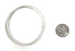 Sterling Silver Intertwining Tripled & Rippled Bangle Bracelets, 68mm - LooptyHoops