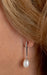 Sterling Silver Freshwater Pearl Dangle Earrings, 34mm - LooptyHoops