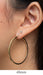 14k Yellow Gold Square Tube Hoop Earrings (2mm) 45mm - LooptyHoops