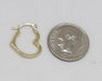 14K Gold Heart Shaped Hoop Earrings (2mm Thick), 16mm-20mm - LooptyHoops