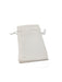 White Leatherette Jewelry Pouch w/Drawstring - LooptyHoops