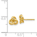 14K Gold Trinity Knot Stud Earrings - LooptyHoops