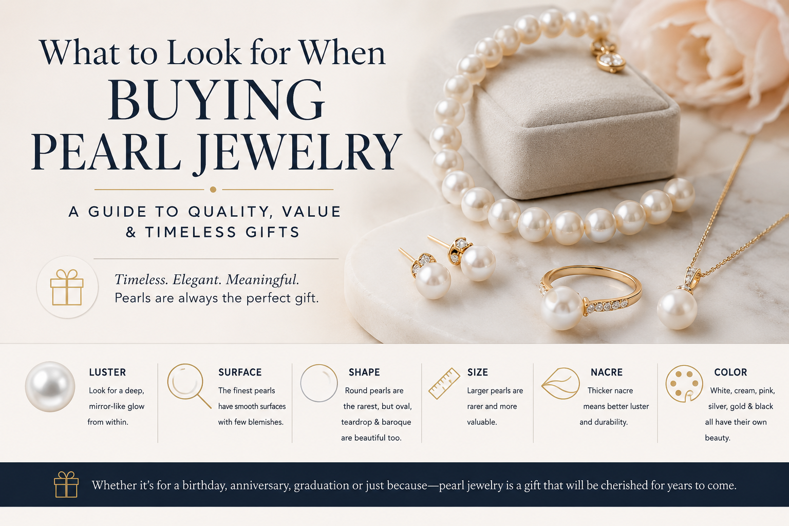 What to Look for When Buying Pearl Jewelry: A Complete Guide to Quality, Value & Timeless Gifts