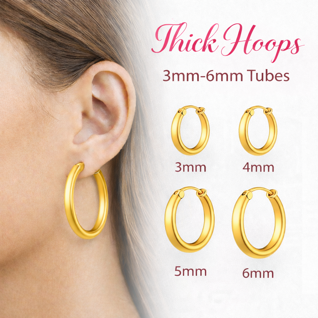Thick Hoops - 3mm-6mm Tubes