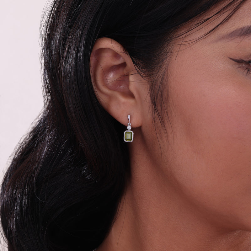 Lafonn Birthstone Emerald-Cut Drop Earrings – Sterling Silver & Lassaire® Simulated Diamonds