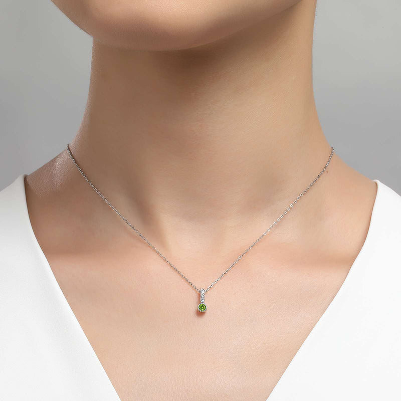 Lafonn Birthstone Love Charm Pendant – Sterling Silver & Lassaire® Simulated Diamonds | Pendant Only or Necklace Available