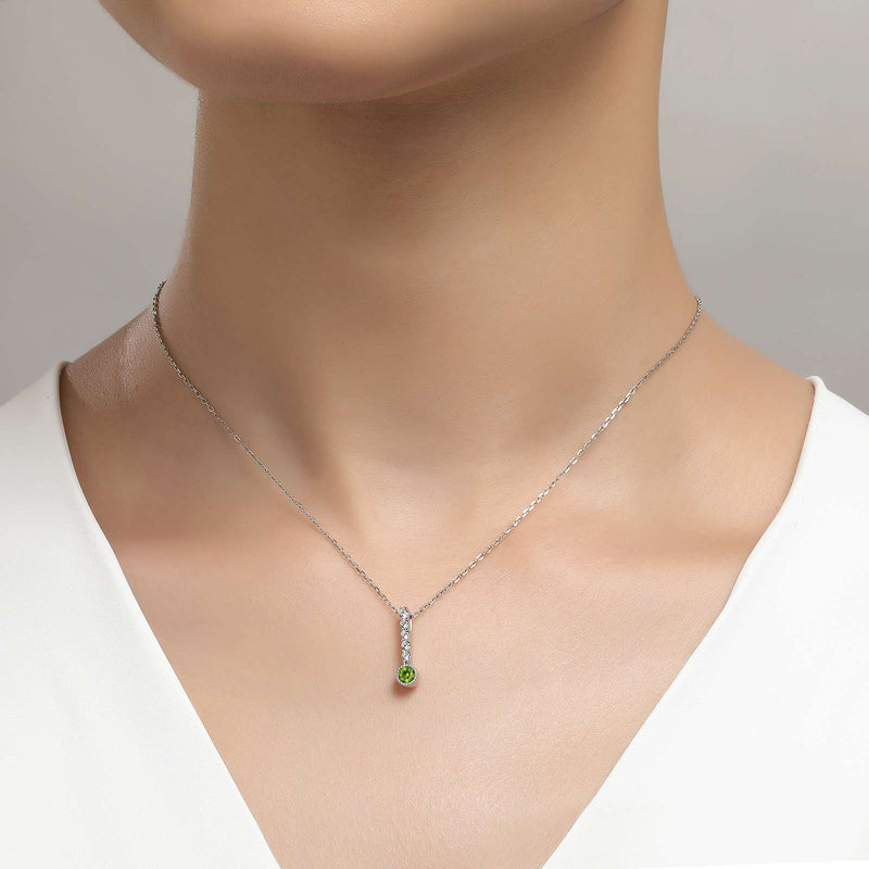 Lafonn Birthstone Love Charm Pendant – Sterling Silver & Lassaire® Simulated Diamonds | Pendant Only or Necklace Available