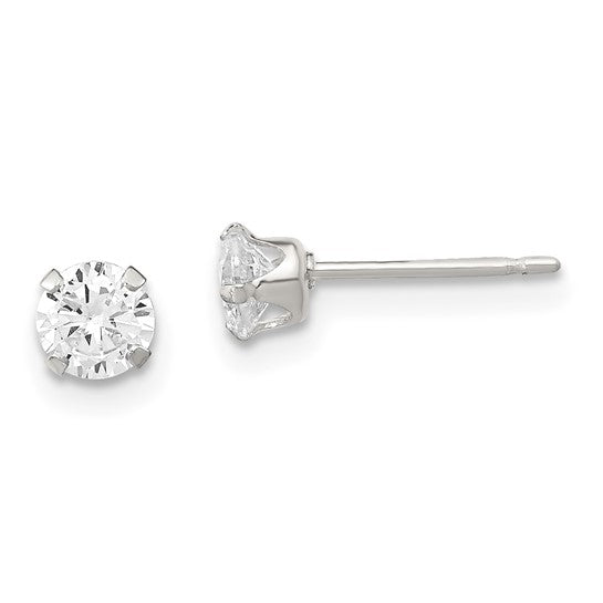 Sterling Silver 3 Pair Stud Earring Set – 5mm Freshwater Pearl, Stellux Crystal & Polished Ball Studs