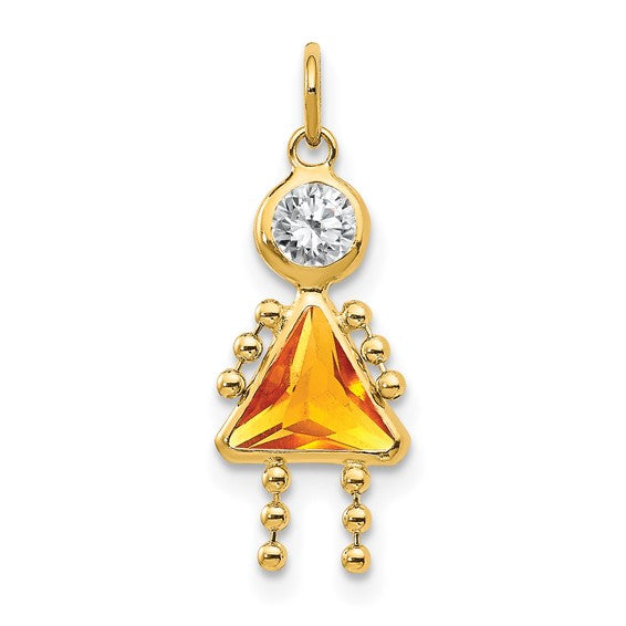 Birthstone Charms for Girls – 14K Gold , Choose Your Month