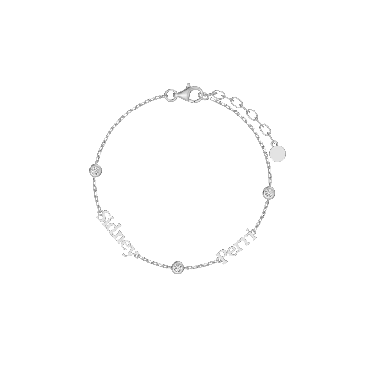 Linked by Love – Name Bracelet with Emotional Spark