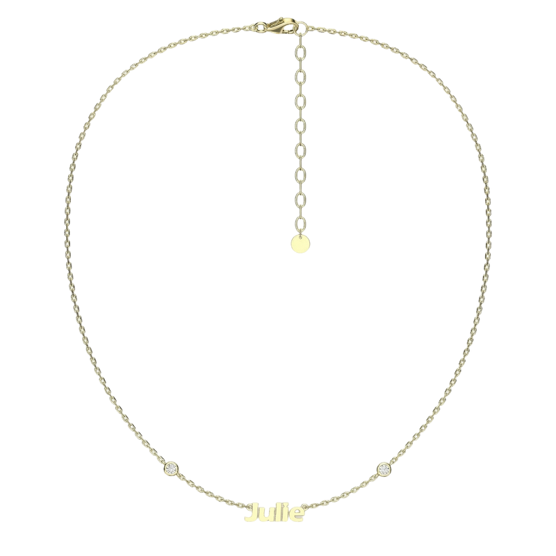 Name Necklace with Emotional Spark SN015B
