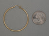 14k Yellow Gold Lightweight Hoop Earrings (2mm), All Sizes - LooptyHoops