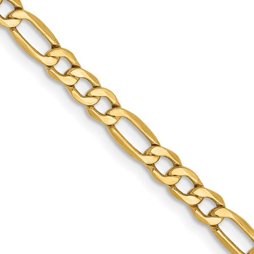 14K Yellow Gold 3.5mm Thick Link Necklace - LooptyHoops