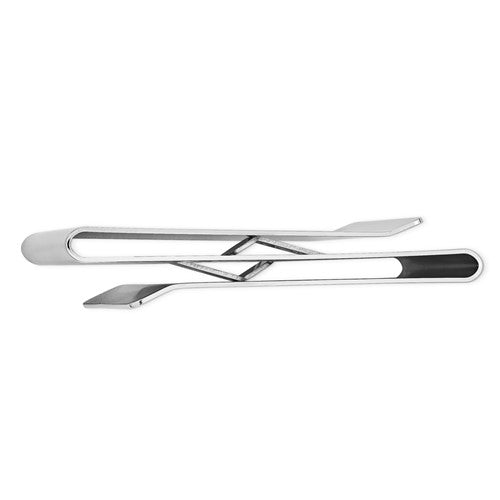 Silver-tone Double-Sided Money Clip - LooptyHoops