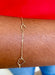 14k Yellow Gold Open Hearts Bracelet - LooptyHoops