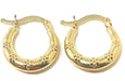 14k Yellow Gold Lightweight Hoop Earrings (3mm), All Sizes - LooptyHoops