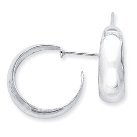 Sterling Silver Fancy Push Back Hoop Earrings, All Sizes - LooptyHoops