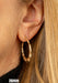 14k Yellow Gold Bamboo Hoop Earrings, All Sizes - LooptyHoops