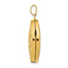 14K Yellow Gold Scrolled Floral Oval Locket Pendant, 23mm x 21mm - LooptyHoops