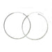 Sterling Silver Hinged Continuous Endless Hoop Earrings, All Sizes - LooptyHoops