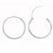 Sterling Silver Hinged Continuous Endless Hoop Earrings, All Sizes - LooptyHoops