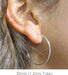 Sterling Silver Hinged Continuous Endless Hoop Earrings, All Sizes - LooptyHoops