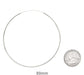 Sterling Silver Hinged Continuous Endless Hoop Earrings, All Sizes - LooptyHoops