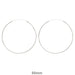 Sterling Silver Hinged Continuous Endless Hoop Earrings, All Sizes - LooptyHoops