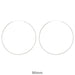 Sterling Silver Hinged Continuous Endless Hoop Earrings, All Sizes - LooptyHoops
