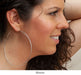 Sterling Silver Hinged Continuous Endless Hoop Earrings, All Sizes - LooptyHoops