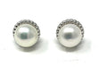 Your Choice: Sterling Silver Diamond-Cut Freshwater Pearl Stud Earrings - OR - Matching Freshwater Pearl Pendant & Necklace - OR – Gift Set of All Three - LooptyHoops