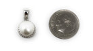 Your Choice: Sterling Silver Diamond-Cut Freshwater Pearl Stud Earrings - OR - Matching Freshwater Pearl Pendant & Necklace - OR – Gift Set of All Three - LooptyHoops