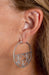 Unique Geometric Click-Down Hoop Earrings Plated in Gold or Rhodium, 46mm - LooptyHoops