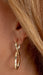 14k Yellow Gold Large Square-Tubed Figure-Eight Infinity Twisted Hoop Earrings, 42mm - LooptyHoops