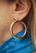14K Yellow Gold Thick Tube Hoop Earrings with Click-Down Clasp, (6mm Tube) - LooptyHoops