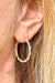 14k Yellow Gold Diamond Cut Twisted Rope Hoop Earrings (2mm), 25mm - LooptyHoops