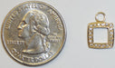 18K Yellow Gold Diamond Cushion Cut Square Earring Charms - LooptyHoops
