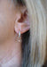 18K Rose Gold Diamond Filigree Disc Earring Charms - LooptyHoops
