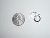 18k White Gold Classic Diamond Hoop Earrings - LooptyHoops