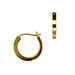 18k Yellow Gold Classic Hoop Earrings - LooptyHoops