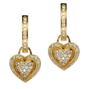 In Love With You Fuzzy Puff Heart Earrings – Rave Wonderland