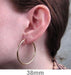 2mm Thick 14k Yellow or White Gold Endless Hoop Earrings 14mm - LooptyHoops
