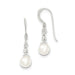 Sterling Silver Freshwater Cultured Pearl Dangle Earrings, 21mm - LooptyHoops