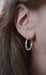 Sterling Silver Wrapped Hoop Earrings (3mm), 0.7 inch (18mm) - LooptyHoops