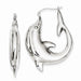 Sterling Silver Dolphin Hoop Earrings - LooptyHoops