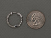 Sterling Silver Inside/Outside Cubic Zirconia Hinged Hoop Earrings (3mm), 0.8 inch (21mm) - LooptyHoops