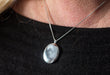 Sterling Silver Rhodium-Plated Diamond 26mm Oval Locket Pendant Necklace, w/18-Inch Chain - LooptyHoops