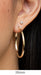 14k Yellow Gold Square Tube Hoop Earrings (2mm), All Sizes - LooptyHoops